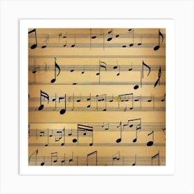 Music Sheet 1 Art Print