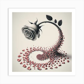 Rose #8 by Cam Views Art Print