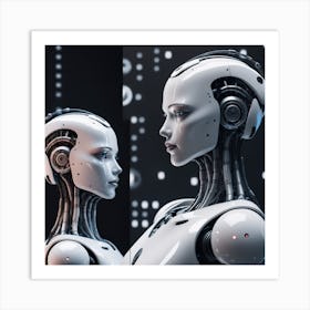 Robot Portrait 13 Art Print