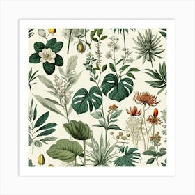 Tropical Plants Art Print