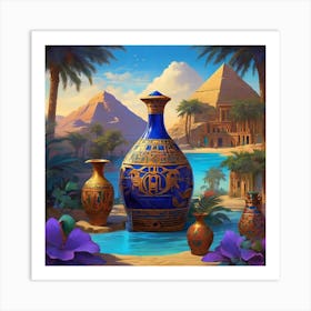 Egyptian Vase 3 Art Print