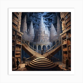 City Of Books 2 Art Print