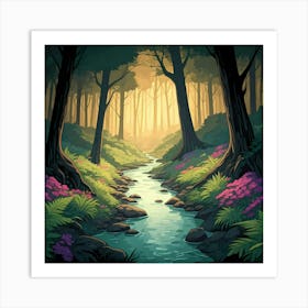 Forest Stream Art Print