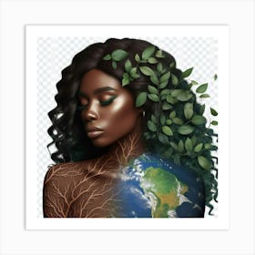 Woman of thee Earth Art Print