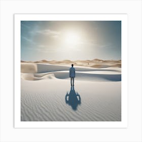 Man In The Desert 60 Art Print