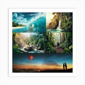 Tropical Landscape Art Print