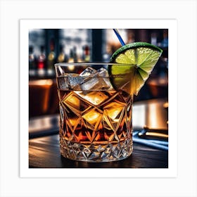 Cocktail On A Bar 5 Art Print