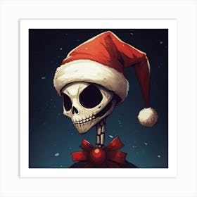 Merry Christmas! Christmas skeleton 1 Art Print