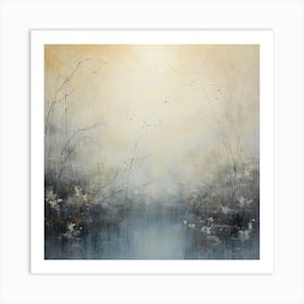 Tranquil Tides: Beige Tranquility Art Print