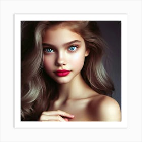 Portrait Of A Young Woman 7 Art Print