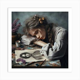 Portrait Of A Young Girl 1 Art Print