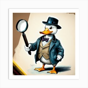 Detective Duck 24 Art Print