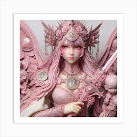 Pink Angel Art Print