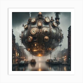 Steampunk baloon 2 Art Print