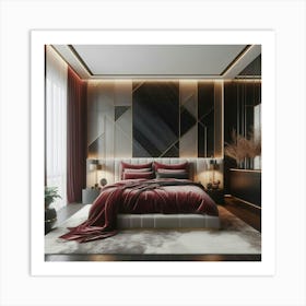 Bedroom Modern Design Art Print