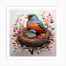 Bird's nest Art Print