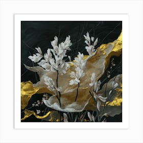 'White Flowers' 1 Art Print