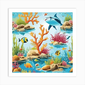 Under The Sea 7 Art Print