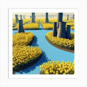 Yellow Field 6 Art Print