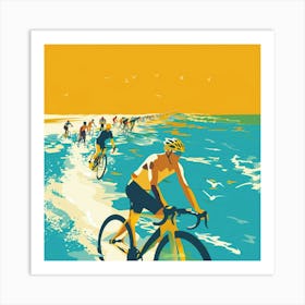 A Triathlon Event Minimal Illustration 1718702374 4 Art Print