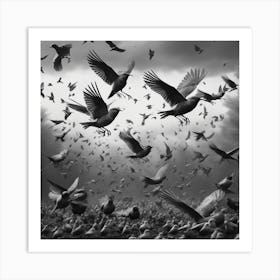 Birds In Flight Art Print