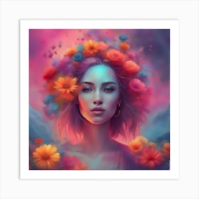 Flower Girl Art Print