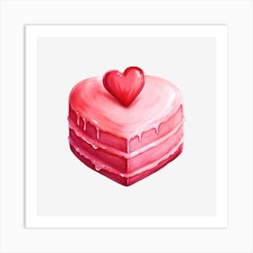 Valentine'S Day Cake 4 Art Print