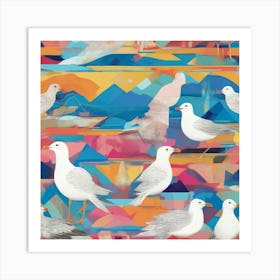 Seagulls 2 Art Print