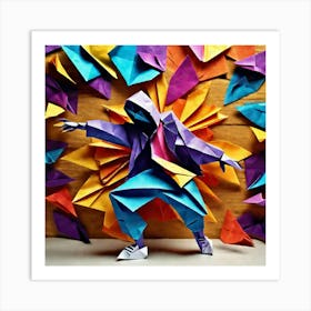 Origami Dancer 71 Art Print