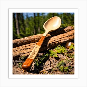 Spoon In The Woods Art Print