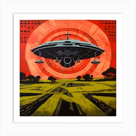 Alien Spaceship 2 Art Print