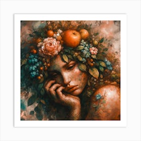 Mother Nature Grieving Over The State Of The World Art Print