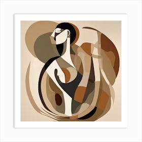 Abstract Woman Art Print