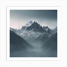 Mountain Range Art Print