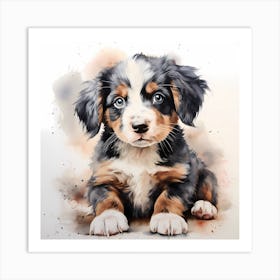 Colourful Canine Whimsy Art Print