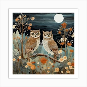 Bird In Nature Eastern Screech Owl 3 Art Print