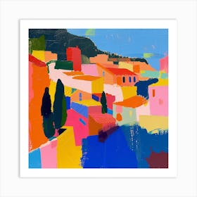 Abstract Travel Collection Barcelona Spain 2 Art Print