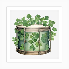 Shamrock Drum 8 Art Print