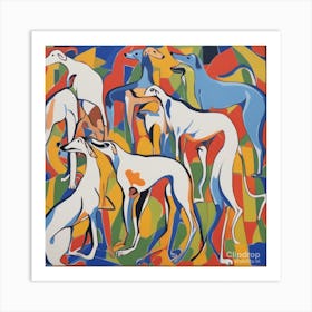 Greyhounds Art Print