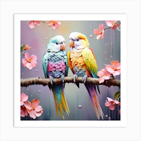 Parrots 1 Art Print