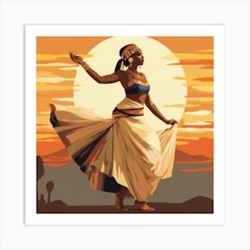 Egyptian Dancer 1 Art Print