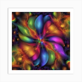 Fractal Flower Art Print