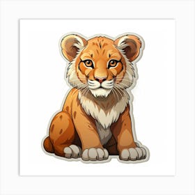 Lion Cub 47 Art Print