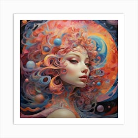 'Cosmic Woman' Art print Art Print