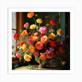 Flowers In A Vase 1 Art Print