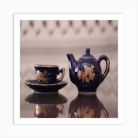 Teapot And Cup Art Print