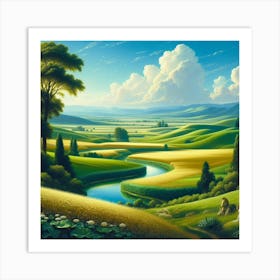 Landscape Painting 27 Art Print