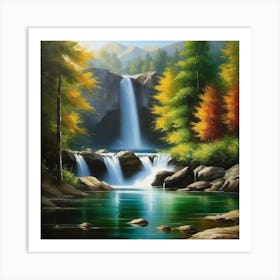 Waterfall 43 Art Print