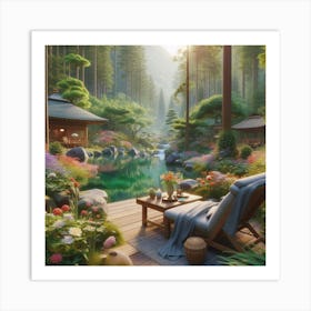 Japanese Garden Art Print