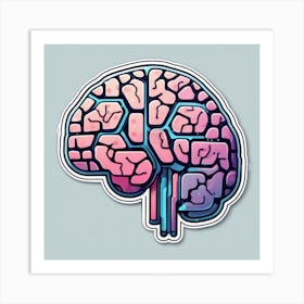 Brain Sticker 10 Art Print